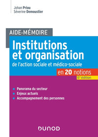 Aide-mémoire - Institutions et organisation de l'action sociale et médico-sociale