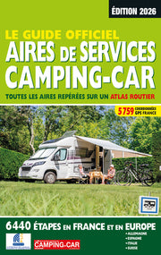 Guide officiel Aires de services camping-car 2026