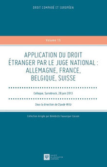Application du droit étranger par le juge national