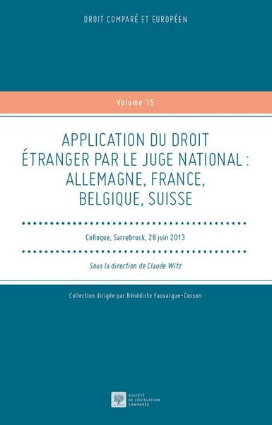 Application du droit étranger par le juge national