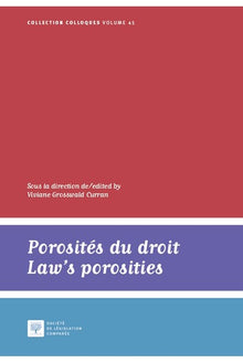 Porosités du droit / Law's porosities
