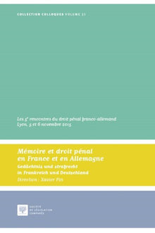 Memoire et droit penal en France et en Allemagne