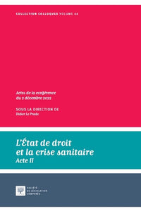 L'État de droit et la crise sanitaire - Acte II
