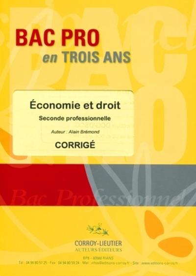 Économie et droit - Pochette Corrigé