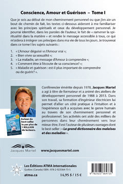 Conscience, amour et guérison Tome 1