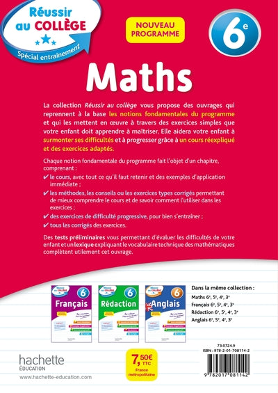 Réussir au collège - Maths 6e