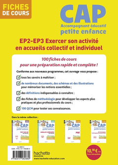 Fiches - CAP Accompagnant Éducatif Petite Enfance - épreuves 2 et 3