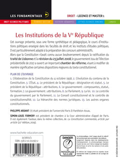 Les institutions de la Ve République