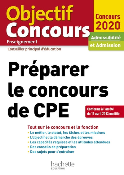 Préparer le concours de CPE 2020