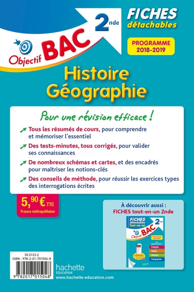 Objectif bac fiches détachables français 2nde