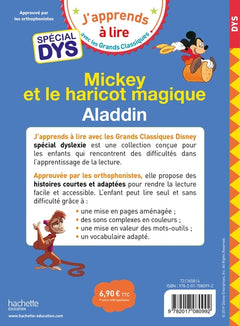 Disney - Mickey et le haricot magique / Aladdin - Spécial DYS (dyslexie)