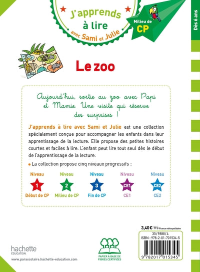 Sami et Julie CP Niveau 2 Le zoo