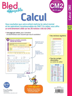 Bled effaçable Calcul CM2