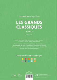 coloriages mystères Disney - Les grands classiques Tome 7