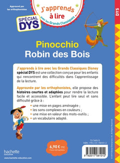 Disney - Pinocchio / Robin des Bois - Spécial DYS (dyslexie)