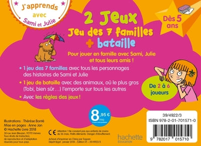 J'apprends avec Sami et Julie : Jeu des 7 familles + bataille