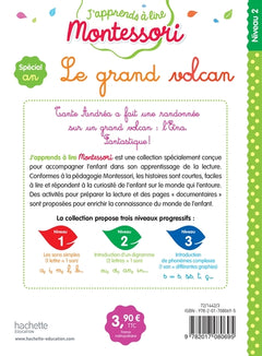 Le grand volcan, niveau 2 - J'apprends à lire Montessori