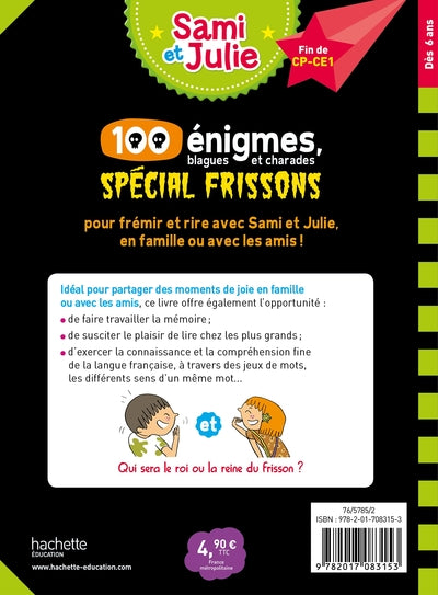 Sami et Julie 100 énigmes, spécial frissons