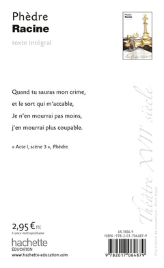 Bibliolycée - Phèdre, Racine - Parcours Passion et Tragédie