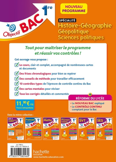 Objectif Bac Spécialité Histoire-Géo, géopolitique et sciences politiques 1re