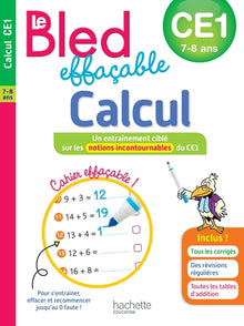 Bled effaçable Calcul CE1