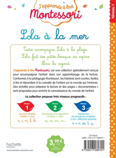 Lola à la mer, niveau 1 - J'apprends à lire Montessori