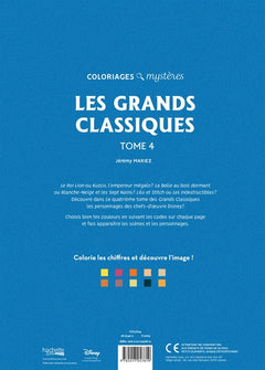 Coloriages mystères Disney - Les Grands classiques Tome 4