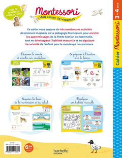 Mon cahier de vacances Montessori 2025