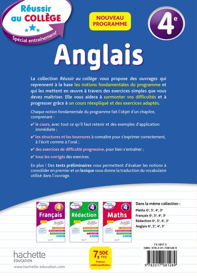 Réussir au collège anglais 4e