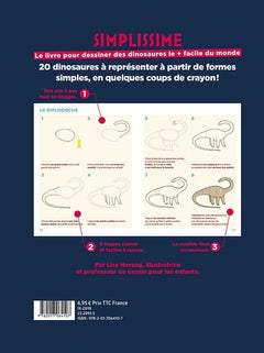 Simplissime - Le livre pour dessiner les dinosaures le + facile du monde