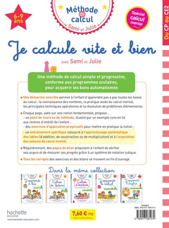 Je calcule vite et bien CP au CE2 avec Sami et Julie
