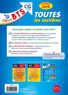 Objectif BTS CG 2019 Toutes les matières