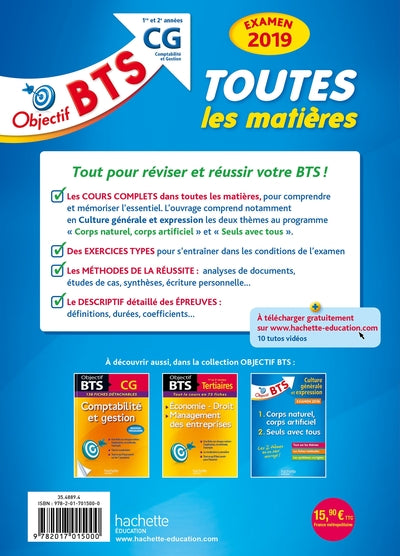 Objectif BTS CG 2019 Toutes les matières
