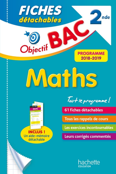 Objectif BAC Fiches détachables Maths 2nde