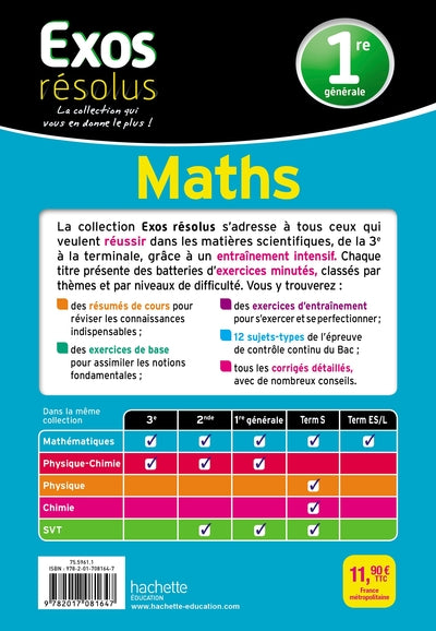 Exos résolus Spécialité Maths 1re