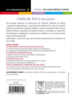 Les Fondamentaux L'Italie de 1815 à nos jours