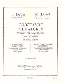 28 miniatures pour caisse claire - Volume 1