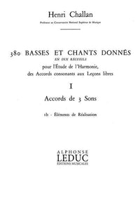 HENRI CHALLAN : 380 BASSES ET CHANTS DONNES VOL. 1B