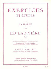 EDMOND LARIVIERE - EXERCICES ET ETUDES POUR LA HARPE
