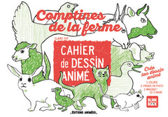 Les Comptines de la Ferme Cahier de Dessin Animé