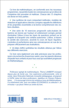 Je m'évalue en mathématiques 3e éd.
