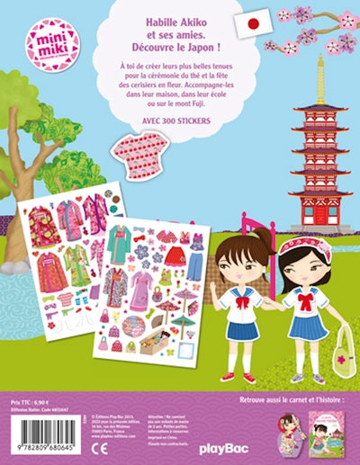 Minimiki - Stickers - Habille Akiko au Japon