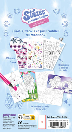 Strass et coloriages Licornes