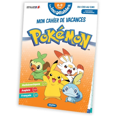 Cahier de vacances 2025 Pokémon - Les incollables