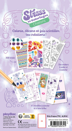 Strass et coloriages chatons