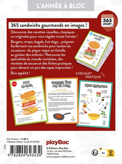 Calendrier Sandwichs, Burgers & Cie en 365 jours - Année à bloc