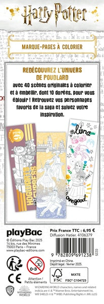 Harry Potter - Marque-pages brillants à colorier