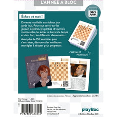 Calendrier Passion Échecs en 365 jours - Année à Bloc