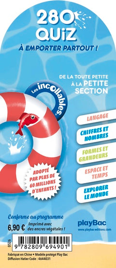 Les Incollables - 280 quiz pour réviser - De la TPS à la PS - 2/3 ans