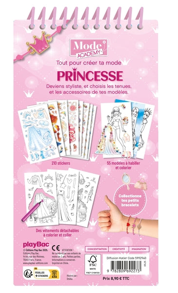 Carnet créatif Mode Academy Princesses